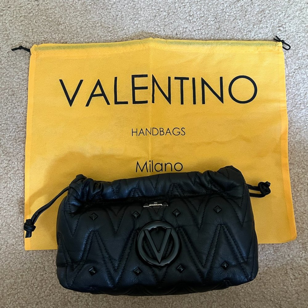 Valentino Genuine Leather Black Purse